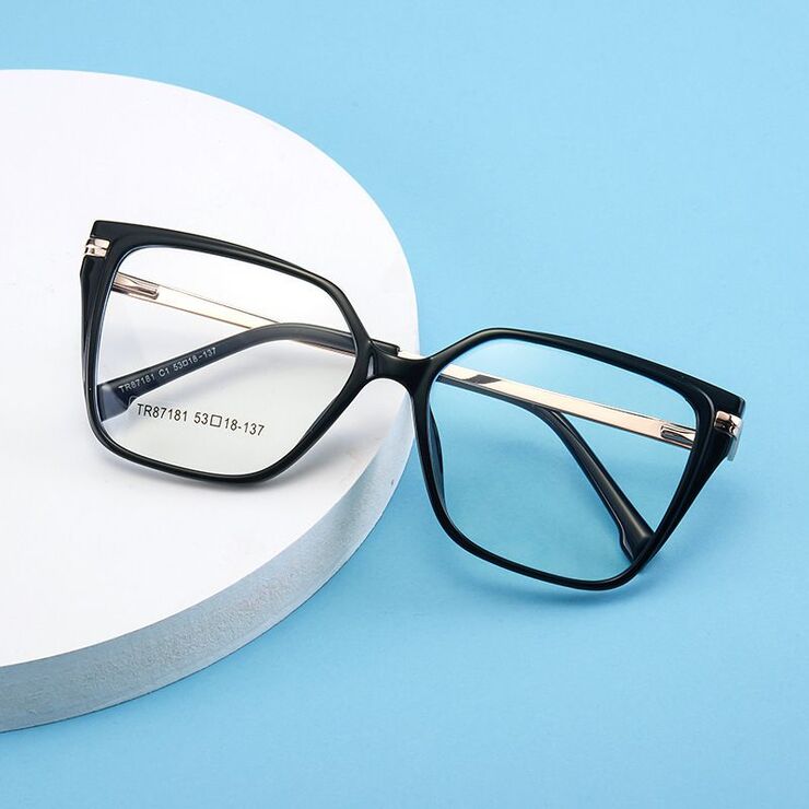 TR90 plastic frame or glasses with blue light protection, with spring hinges FA87181