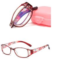 Photochromic portable glasses with case, protection Blue Cut KY018-2