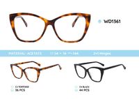Plastic frames for glasses acetate material WD1361