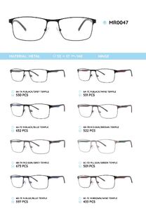 Металлическая оправа с дужками из материала TR-90 MR0047