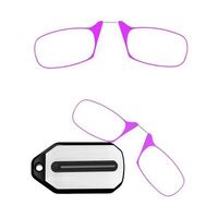 Plastic reading pince-nez glasses with case 6008, diopters from +1.00 to +3.00, RMC=62-64