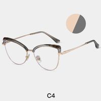 Combined frame (metal + TR90) or glasses with blue light protection, with spring hinges FA87274