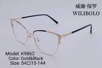 Metal ultrathin women's frame with rhinestones Wilibolo K9862