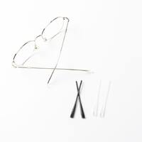 Наконечники на заушники силиконовые B21, длина 71 мм, круглое отверстие Ø1.4 мм