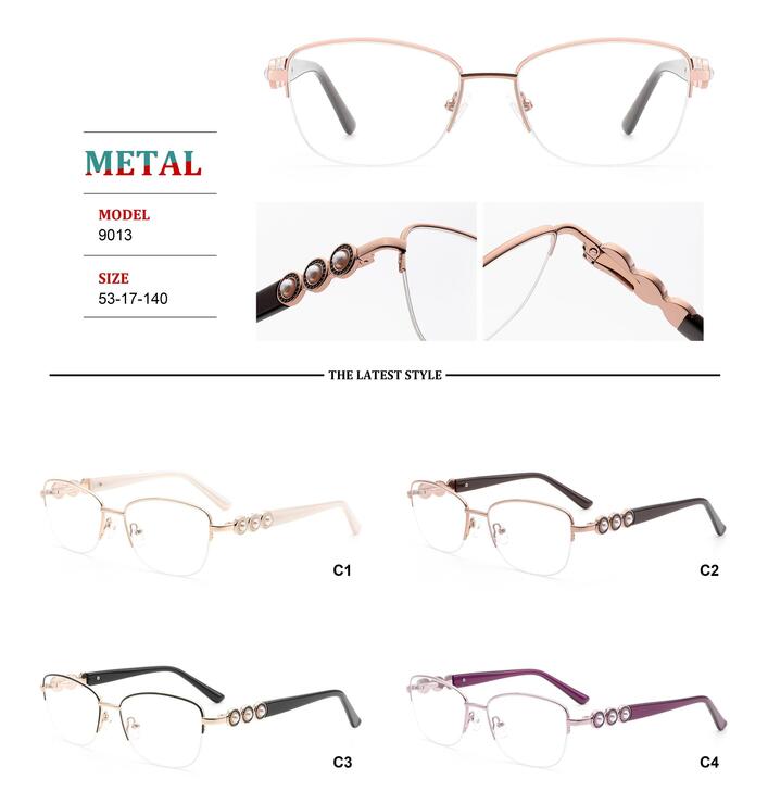Nylor metal frames for glasses with spring hinges Big City RD9013