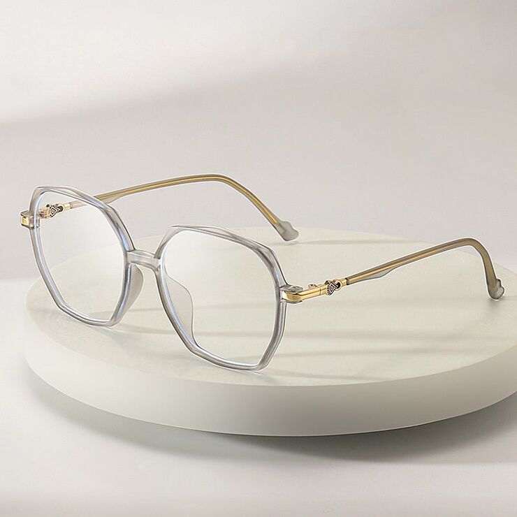 TR90 plastic glasses with blue light and UV protection 9727-3-GT