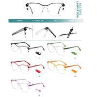 Plastic frames for glasses, acetate lamination with spring hinges Big City CL9021