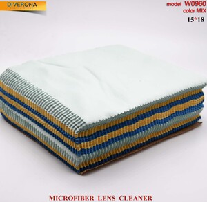 High-density microfiber napkin for glasses lens cleaning W0960, 15*18 cm (price for a pack)