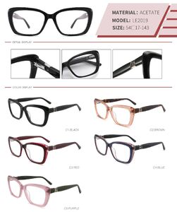 Оправа пластиковая из ацетата с флексом LE2019-DA