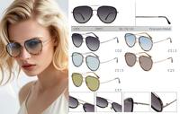 Polarized metal sunglasses for women Leke LK34051