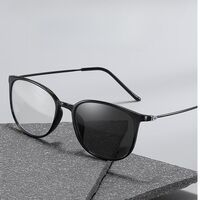 Photochromic plastic TR90 glasses for reading, with protection Blue Cut, diopters from 0.00 to +4.00, KY872变色老花镜