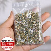 Set of rhinestones with a pointed bottom for frames and glasses repairing and decorating JD0007-AB