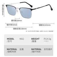 Очки металлические фотохромные с защитой от синего света 9662-GT