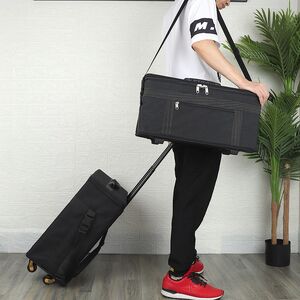 Передвижной двойной бокс (ящик, чемодан, кейс, кофр, органайзер, витрина) на колёсах для оправ и очков на 195 мест JS-C201004