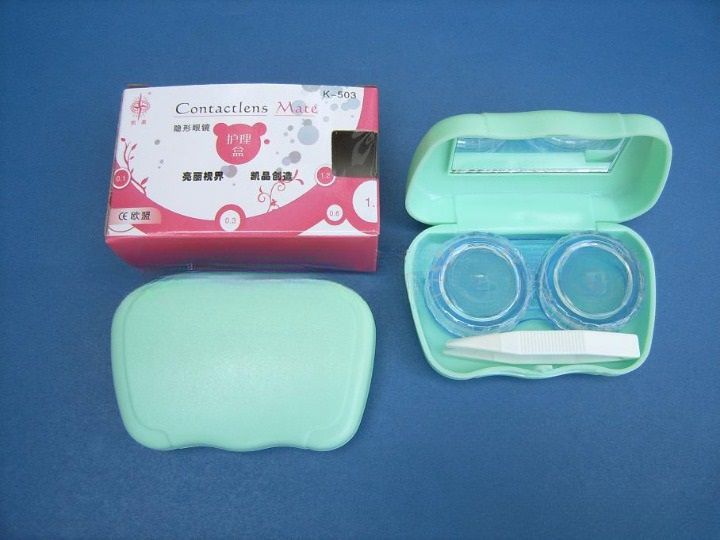 Contact lens kit with mirror and tweezers K-503-5