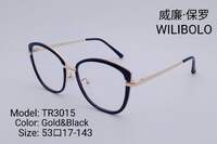 Metal +TR90 ultrathin frames with flex hinges Wilibolo TR3015