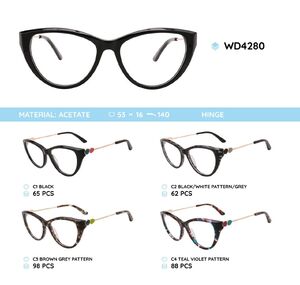 Plastic acetate eyeglasses frame for women WD4280