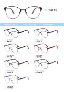 Металлическая оправа с дужками из материала TR-90 HC03-06