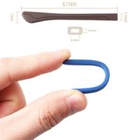 Silicone glasses sleeves, length 67 mm, hole 2*1 mm (price for a  pair)