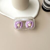 Mini soft contact lens kit retractable W806-04长发人头