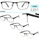 Eyeglasses for men with metal frames Vizzini V7025, dioptries to +1.00 to +4,00 (step 0,25)
