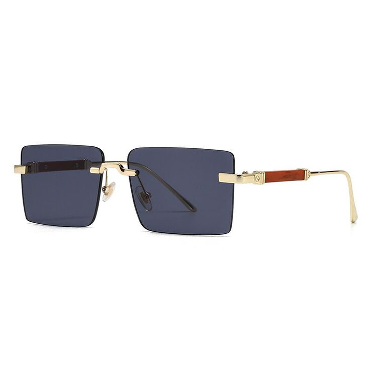 Metal rimless square retro sunglasses Elit 3030-EL