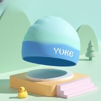 Silicone waterproof swimming cap for kids GJ567-YU