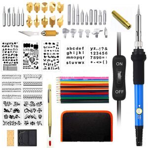 Soldering kit, 71 items, with 60 W electric soldering iron and diamond pen