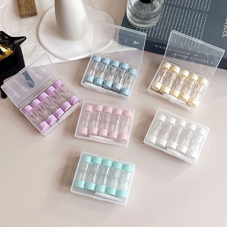 Soft contact lens kit with 5 containers W-XS五副装RGP