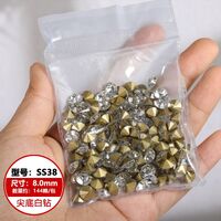 Set of rhinestones with a pointed bottom for frames and glasses repairing and decorating JD0007-AB