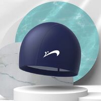 Polyvinylchloride waterproof swimming cap for adults 贵人鸟PU泳帽-YU