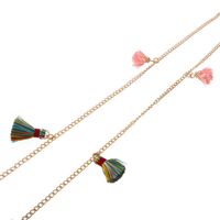 Gold-colored metal non-slip chain, with tassels, for glasses and masks GL028