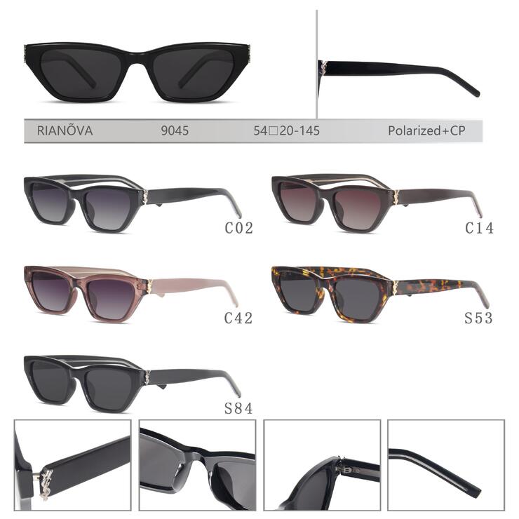 Polarized PC+CP plastic sunglasses Rianova R9045