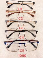 Metal frame for glasses with spring hinges Defile D1060