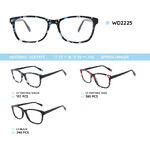 Plastic acetate eyeglasses frame for women with spring hinges WD2225