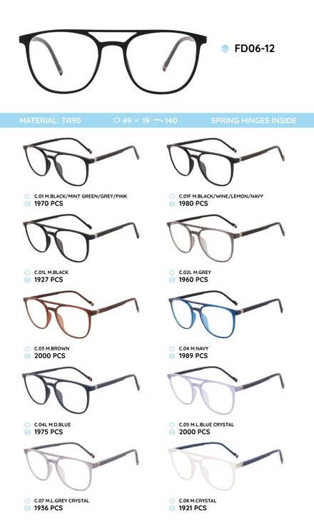 TR-90 plastic frames for glassesFD06-12