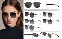 Polarized metal + CP sunglasses for women Leke LK41010