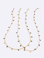 Fashion glasses chain with mixed color rice beads GM150