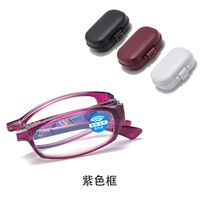 Очки складные пластиковые для чтения, с футляром, с защитой Blue ray cut, автоматические диоптрии +1.00-6.00, РМЦ=62-64 KY013折叠变焦老花