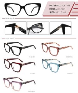 Оправа пластиковая из ацетата с флексом LE2024-DA