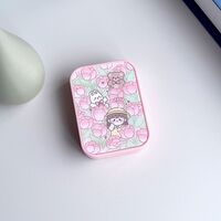 Soft contact lens XY5052莲花熊兔女孩