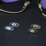 Oval polyvinyl chloride nose pad, 14*7.5 mm (set of 100/1000 pairs)