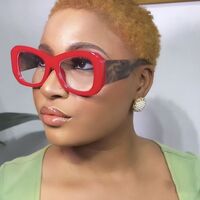 Plastic glasses with blue light protection for women 5602-PN