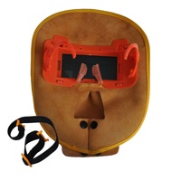 Маска защитная сварочная из воловьей кожи, 25*20 см, толщина 2 мм