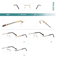 Rimless metal frames for glasses Big City 25641