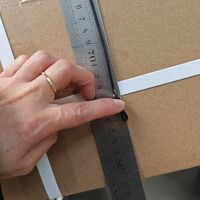 Glasses leather string cord in individual packaging, 73 cm length 