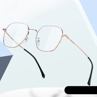 Metal glasses with blue light and UV protection 9665-2-GT