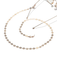 Модная цепочка для очков с полыми розами GL1339