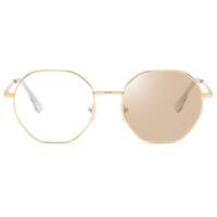 Photochromic metal eyeglasses for reading V6003, diopters from 0.00 to -6.00, not centered 