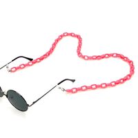 Acrylic non-slip matte chain, concave shape, for glasses and masks GB033